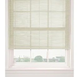 Horizontal Cordless PVC Mini Blinds | Ivory