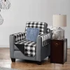 Hudson - Reversible Quilted Armchair Protector - Black
