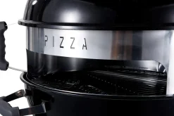 22in Pizza Grill Black Enamel Firebowl Chrome Plated