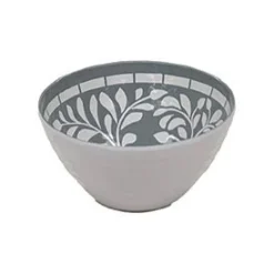 6in Salad Bowls S/4 Prt Grey Melamine