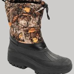 Insulated Winter Boot with Camouflage Print