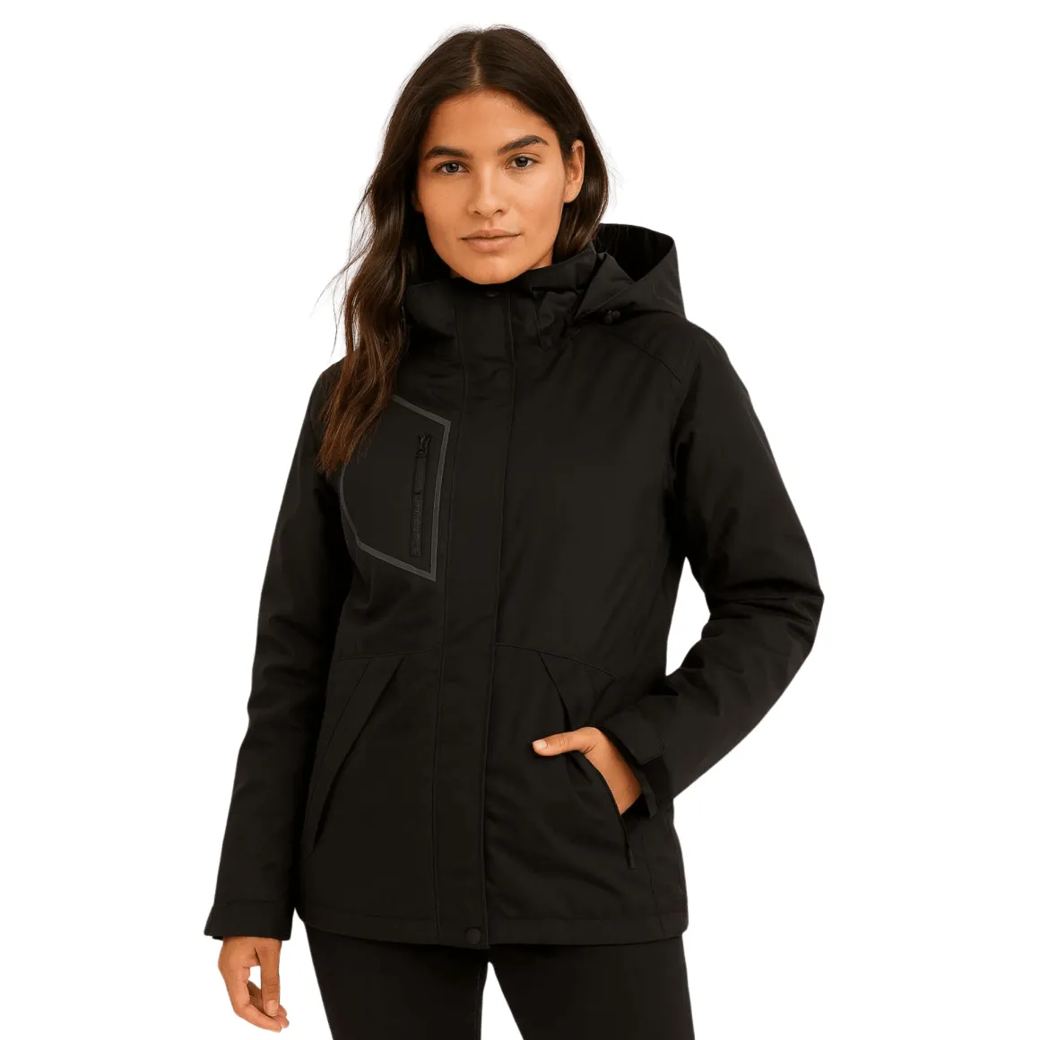Insulated Winter Jacket with Hood