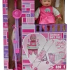 13in Sweetums Doll & Stroller Set 5 In 1
