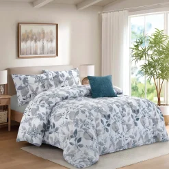 Iris Botanical Comforter Set – 5 Pieces