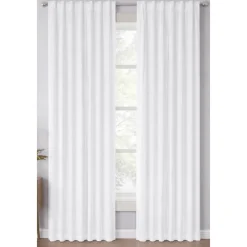 Jacob Back Tab Lined Faux Linen Curtain Panels – 52X84 (2-Pack)