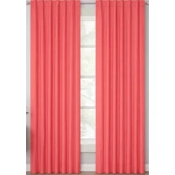 Jacob Back Tab Lined Faux Linen Curtain Panels – 52X84 (2-Pack)