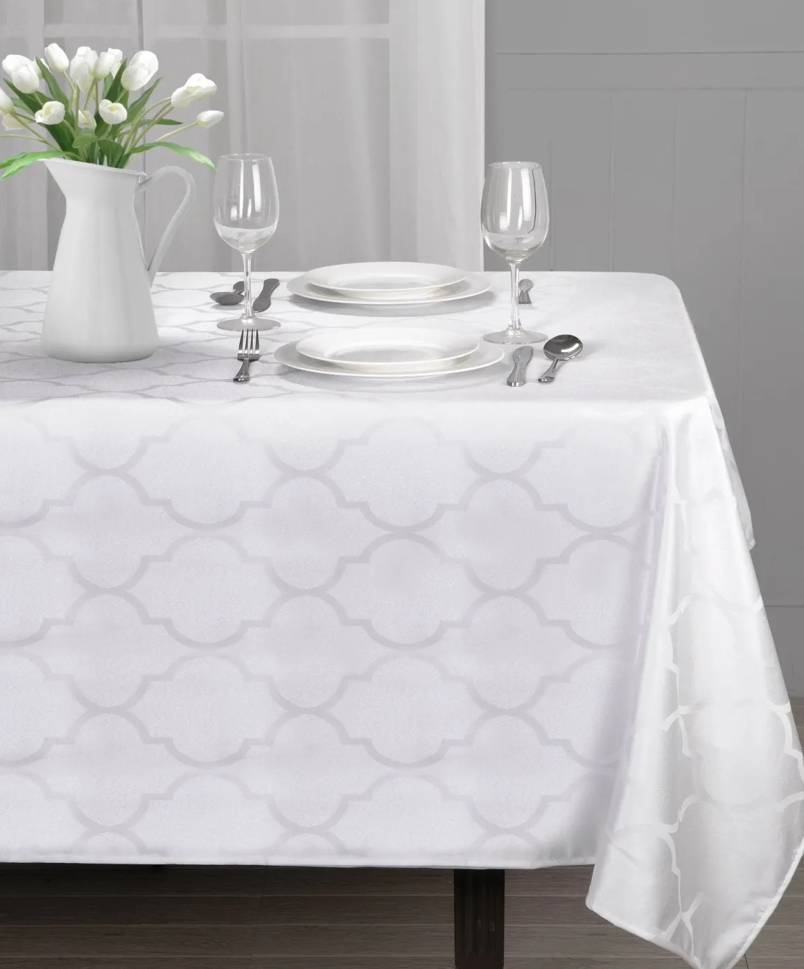 Jacquard-Tablecloth Oval