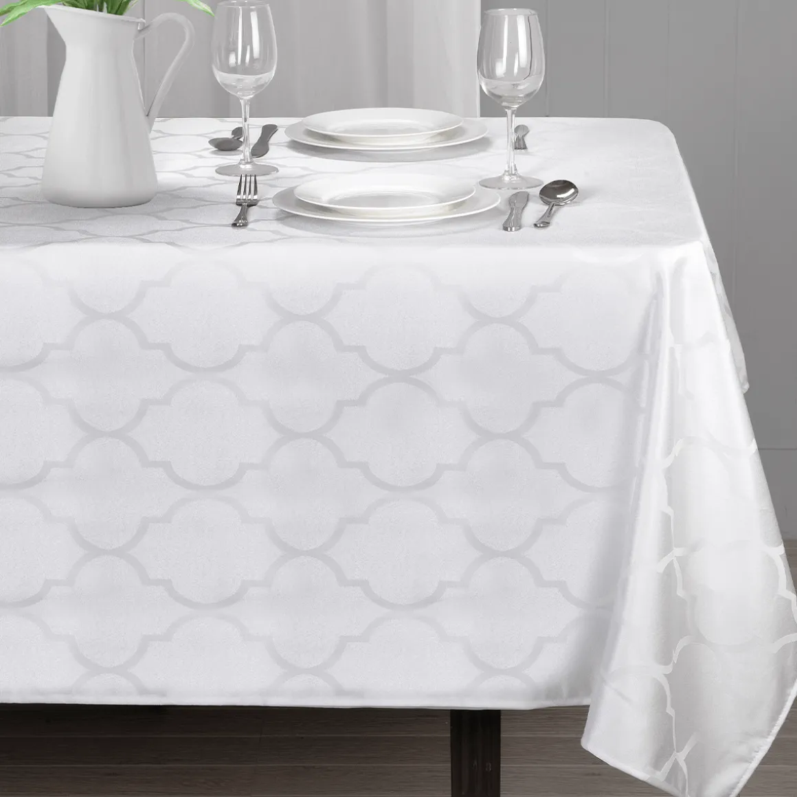 Jacquard-Tablecloth Oval