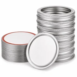 Jar Lids with Disc and Ring – Pack of 12