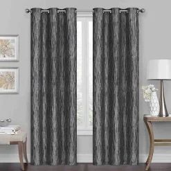 JOLIETTE Set of 2 Jacquard Grommet Panels