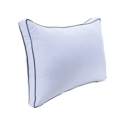 Just Like Down White Pillow with Contrast Piping – 18" x 26"