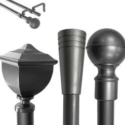 KATINA DOUBLE POLE SET - GUNMETAL