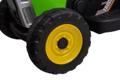 Kids Electric Ride-on Tractor with Trailer (12V Rechargeable Battery) - GREEN