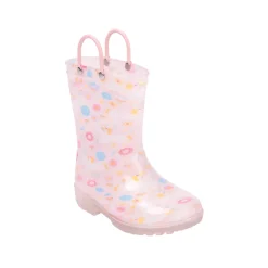 Kids’ Floral Print Rain Boots with Handles