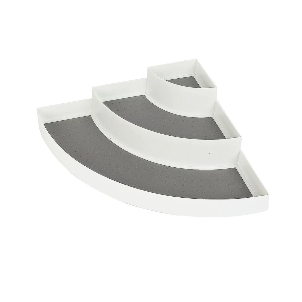 Kitchen Corner Rack White/grey