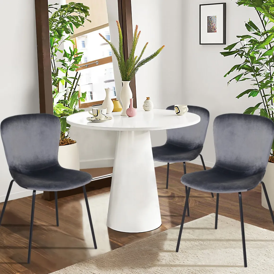 Koziello | PU Velvet Dining Chair