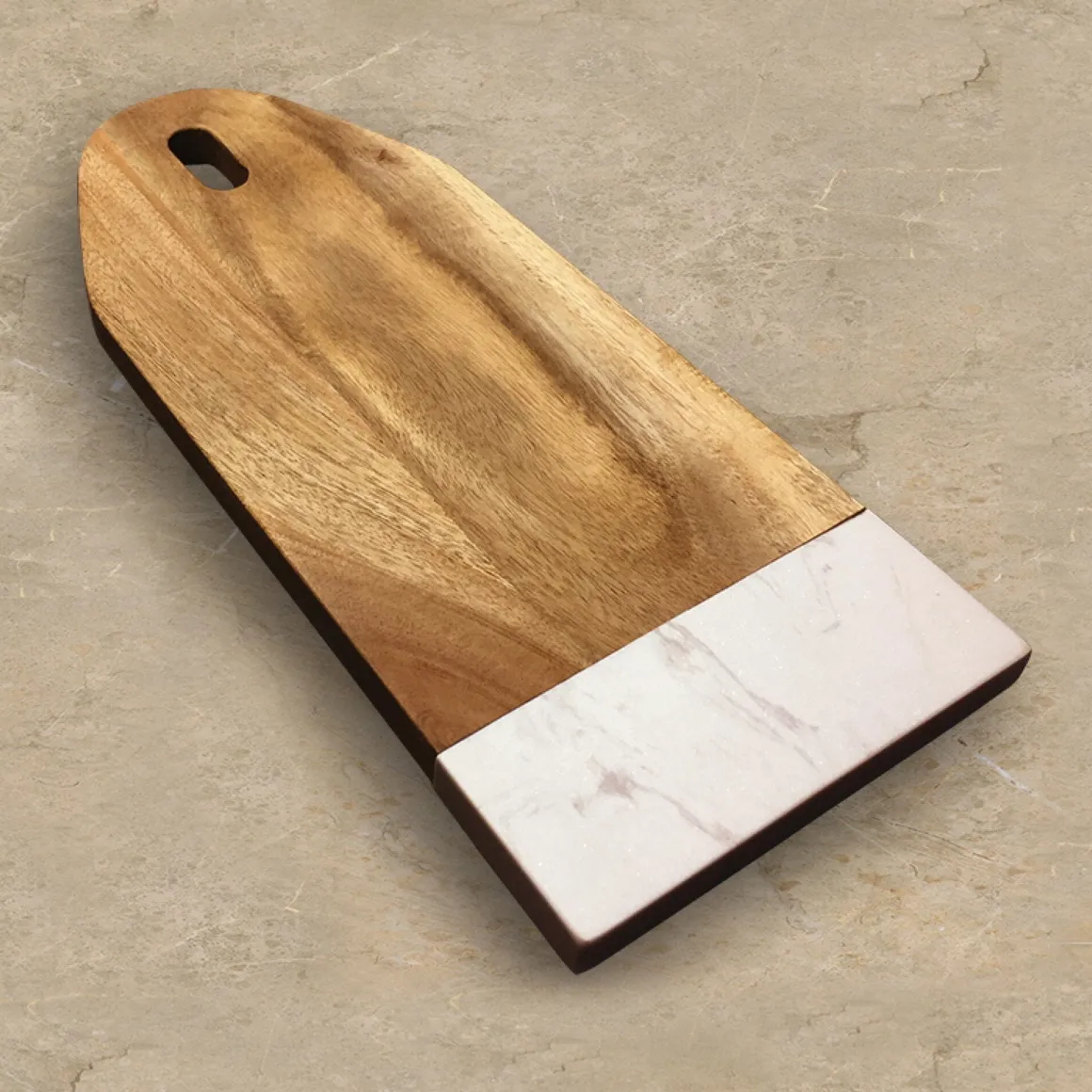 À la Cuisine - Acacia & White Marble Board