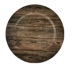 À LA CUISINE - Charger Plate (Buffalo - Plaid - Wood)