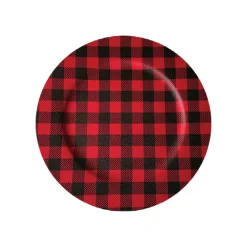 À LA CUISINE - Charger Plate (Buffalo - Plaid - Wood)