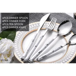 à la cuisine - 24pcs Cutlery marble Set