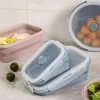 À LA CUISINE - Round Collapsible Silicone Food Container with Cover