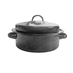 À la Cuisine - 10" Round Enamel Roaster with Lid