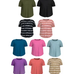 Ladies Crew Neck High-Low Tunic T-Shirt