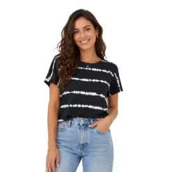 Ladies Crew Neck High-Low Tunic T-Shirt