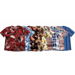 Ladies Printed Crew Neck Top