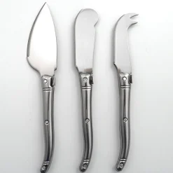 Laguiole Stainless Steel Cheese Knives | Set of 3