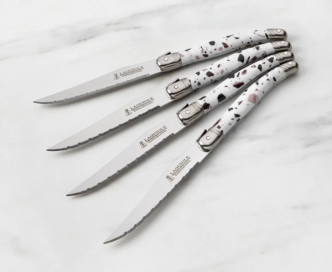 Laguiole Steak Knives – Set of 4 (Terrazzo)