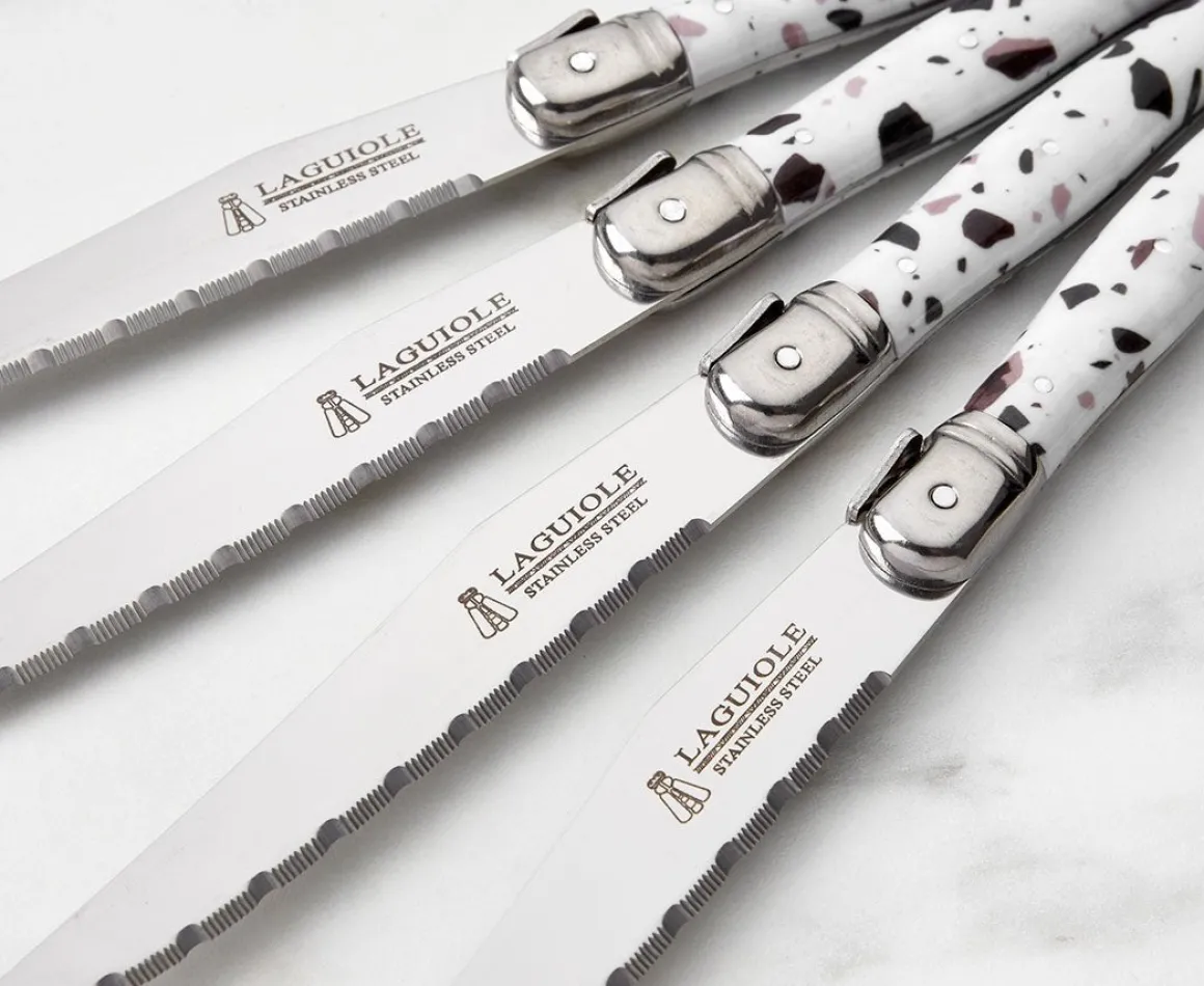 Laguiole Steak Knives – Set of 4 (Terrazzo)