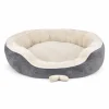 Large Pet Bed 76x60x18.5cm Beige