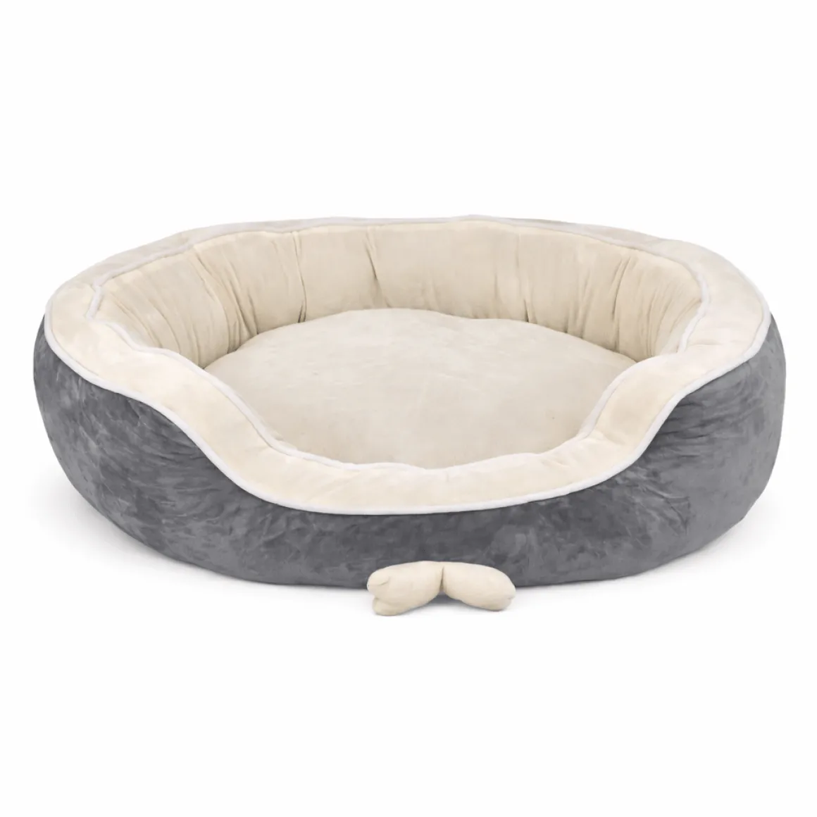 Large Pet Bed 76x60x18.5cm Beige