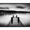 Lauren Taylor - Abstract Canvas Print Lake Scene 60x90
