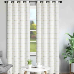 Lauren Taylor ALBA Striped Jacquard Curtains