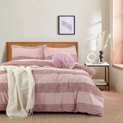 Lauren Taylor -Amara 4pcs Jacquard Duvet Cover Set