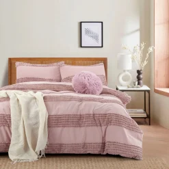 Lauren Taylor -Amara 4pcs Jacquard Duvet Cover Set