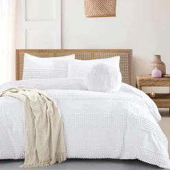 Lauren Taylor -Amara 4pcs Jacquard Duvet Cover Set
