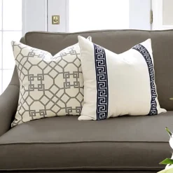 Lauren Taylor - Athena faux-linen cushions