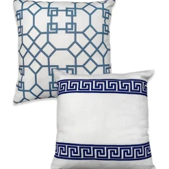Lauren Taylor - Athena faux-linen cushions