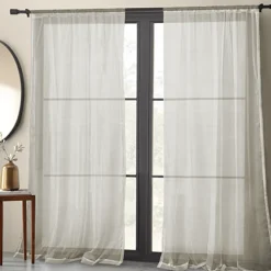Lauren Taylor - BASIC ELEGANCE Set of 2 sheer pole top panels