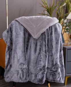 Lauren Taylor - Beatrice Rabbit Fur Throw