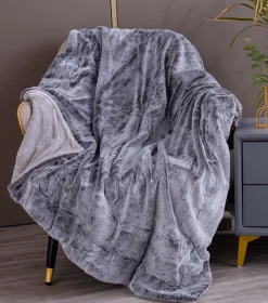 Lauren Taylor - Beatrice Rabbit Fur Throw