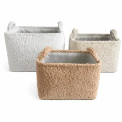 Lauren Taylor-Boucle Rect. Basket 31X22XH22