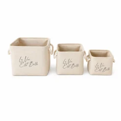 Lauren Taylor- Canvas Baskets with Text