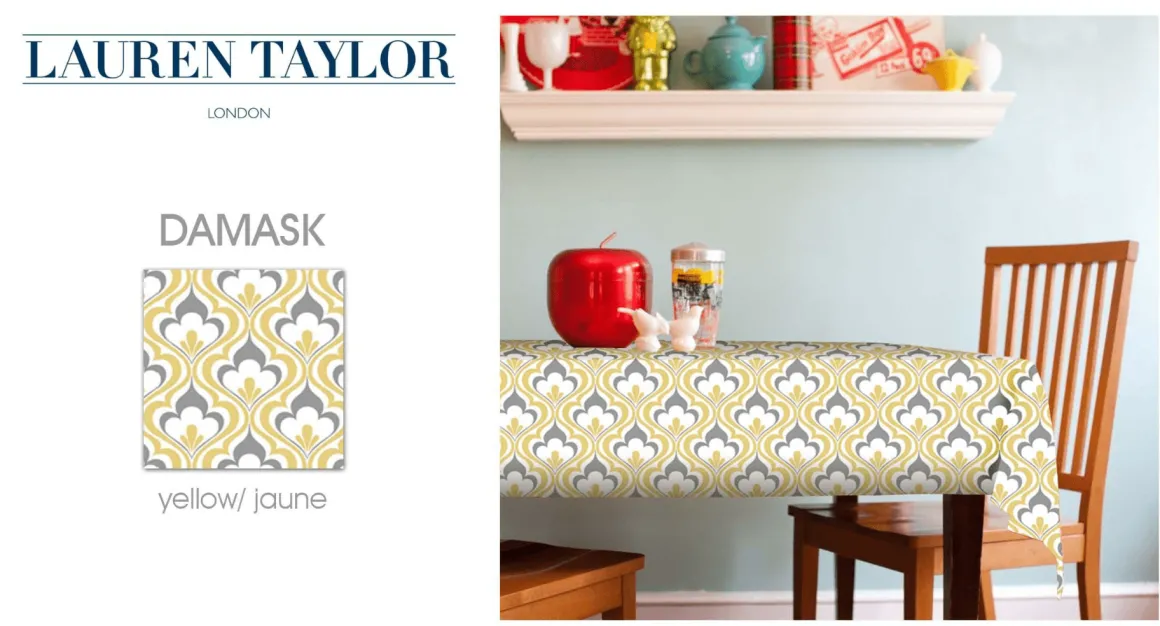 Lauren Taylor - Damask Tablecloth