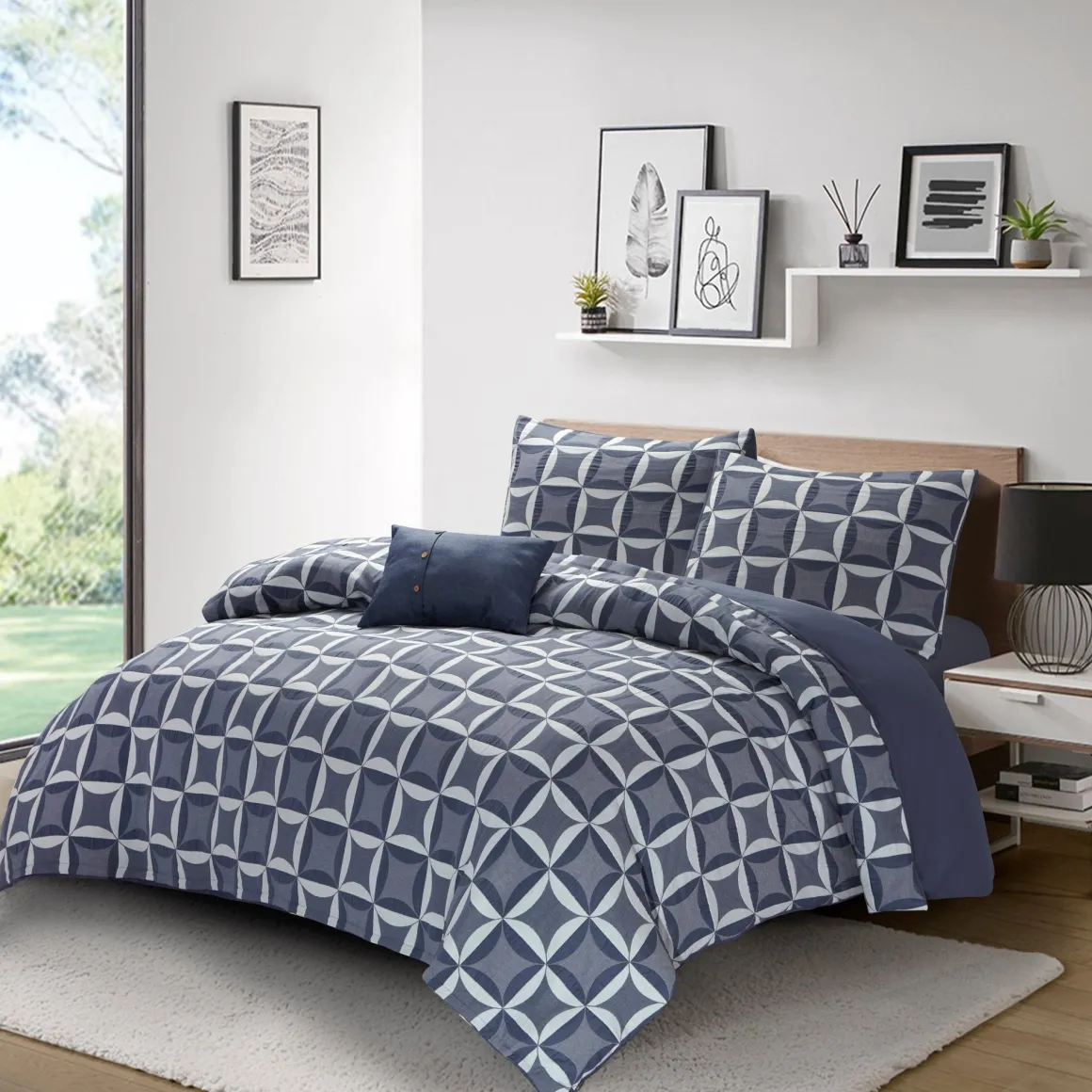 Lauren Taylor -HAVEN 4PCS Jacquard Duvet Cover Set