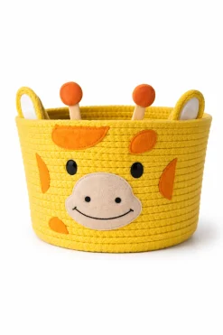 Lauren Taylor Juvenile Animal Round Rope Basket