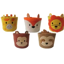 Lauren Taylor Juvenile Animal Round Rope Basket